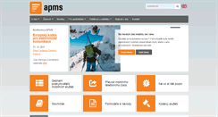Desktop Screenshot of apms.cz