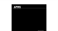 Desktop Screenshot of apms.de